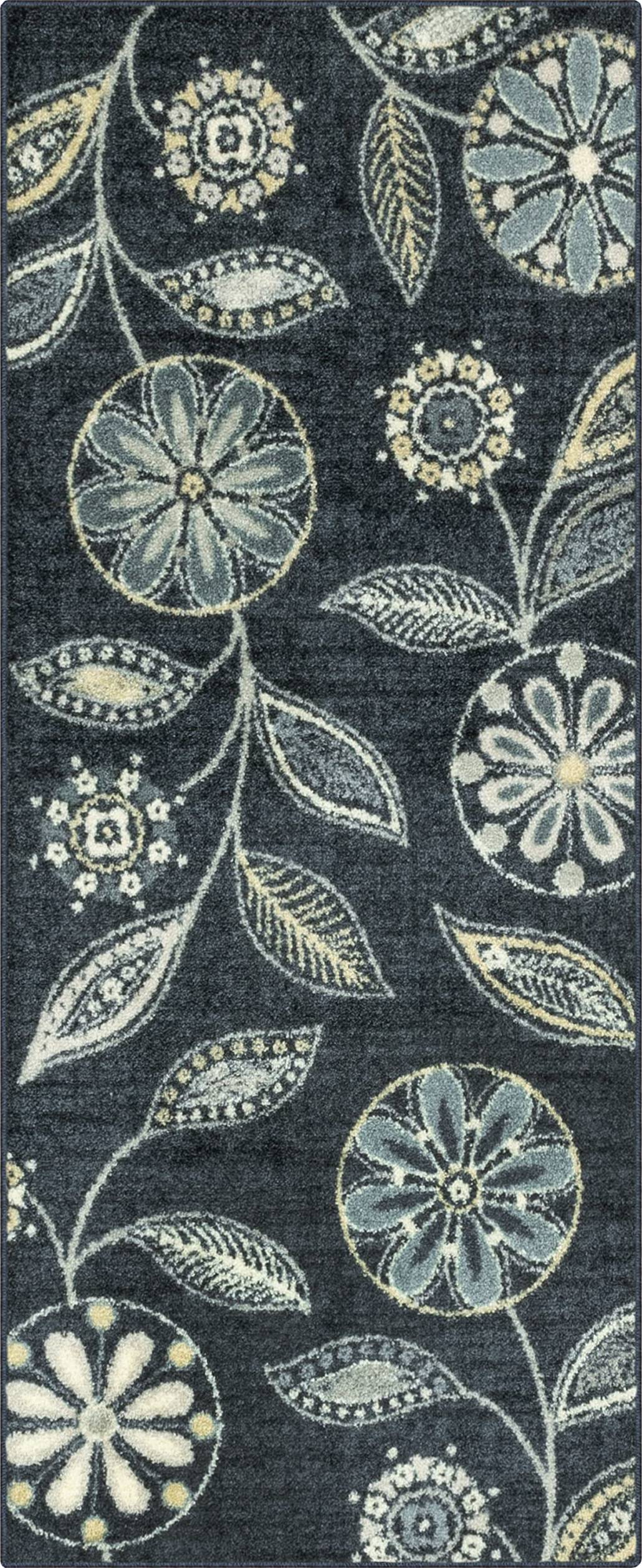 Maples Rugs Maples Reggie Floral Runner Blue