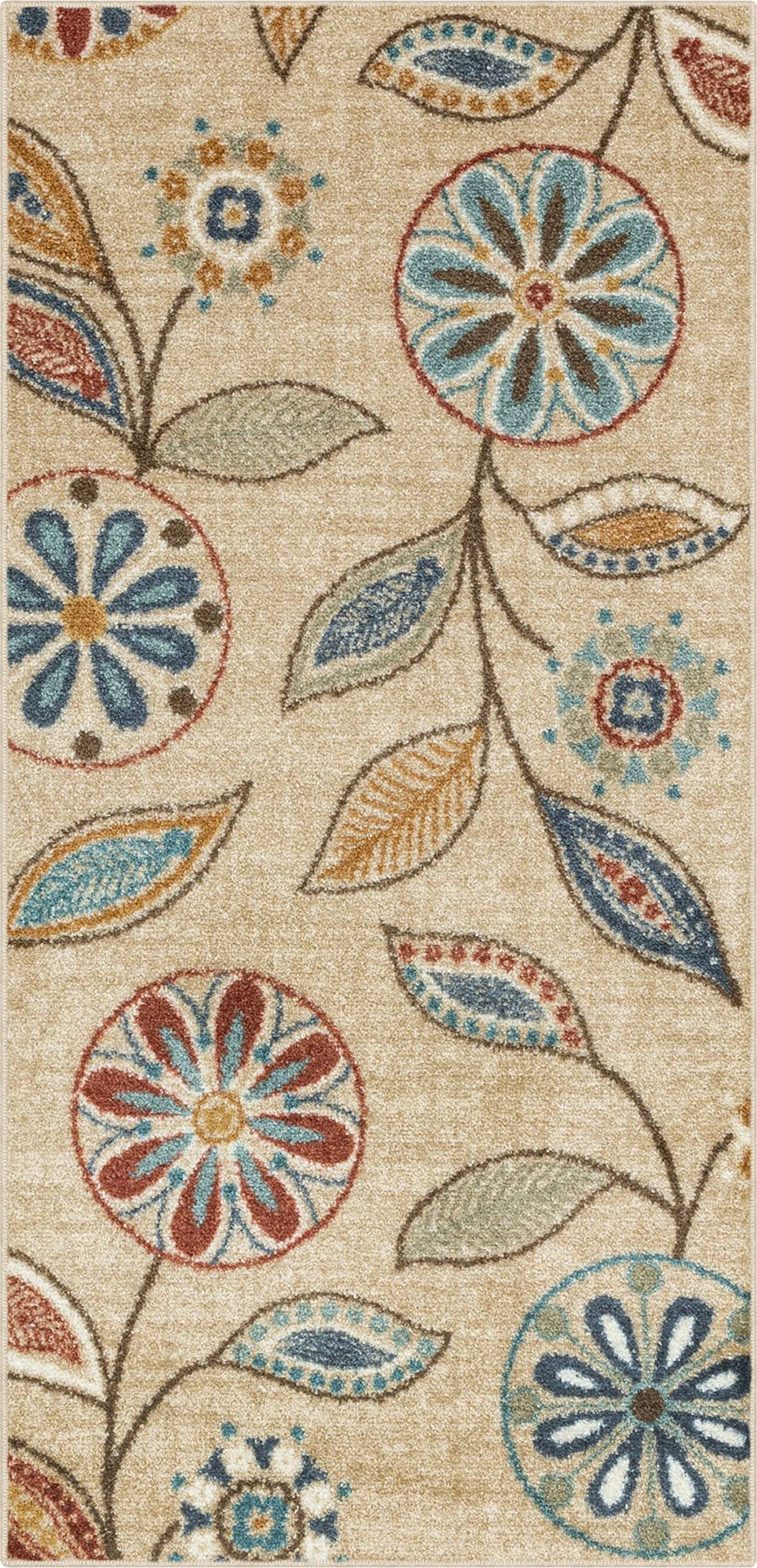 Maples Rugs Maples Floral Kitchen Beige