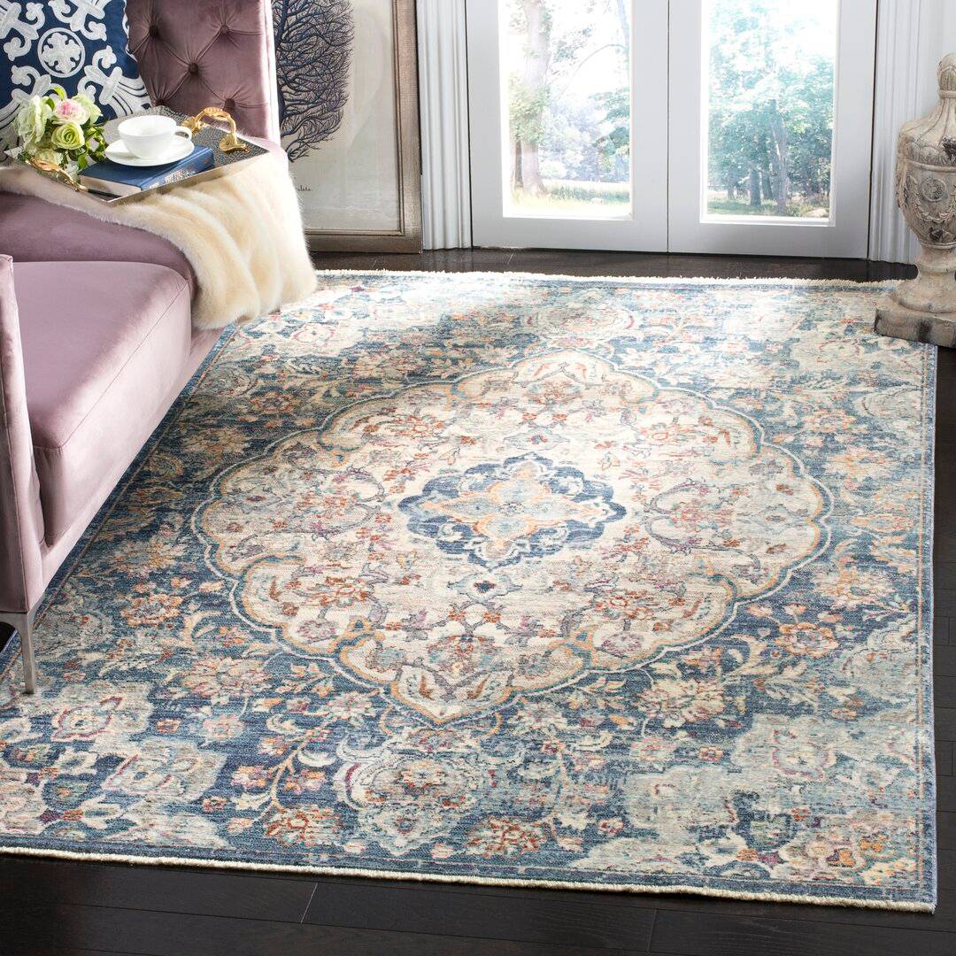 Three Posts Bachus Power Loom Blue