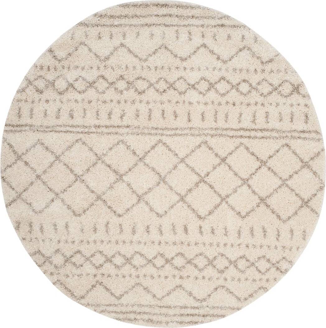 Hykkon Samara Looped Neutral/White Rug cm