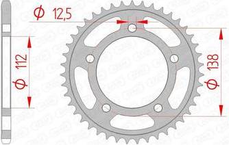 10627 Rear Sprocket 41t
