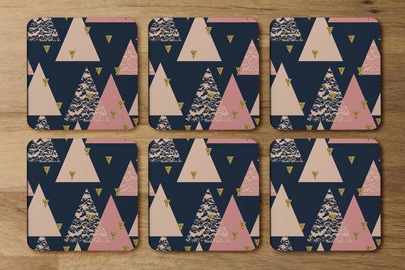 Triangle Triangle Pattern Coaster