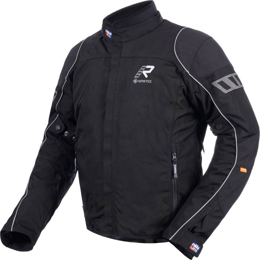 Trave-R Motorrad Textiljacke, schwarz-silber, Größe