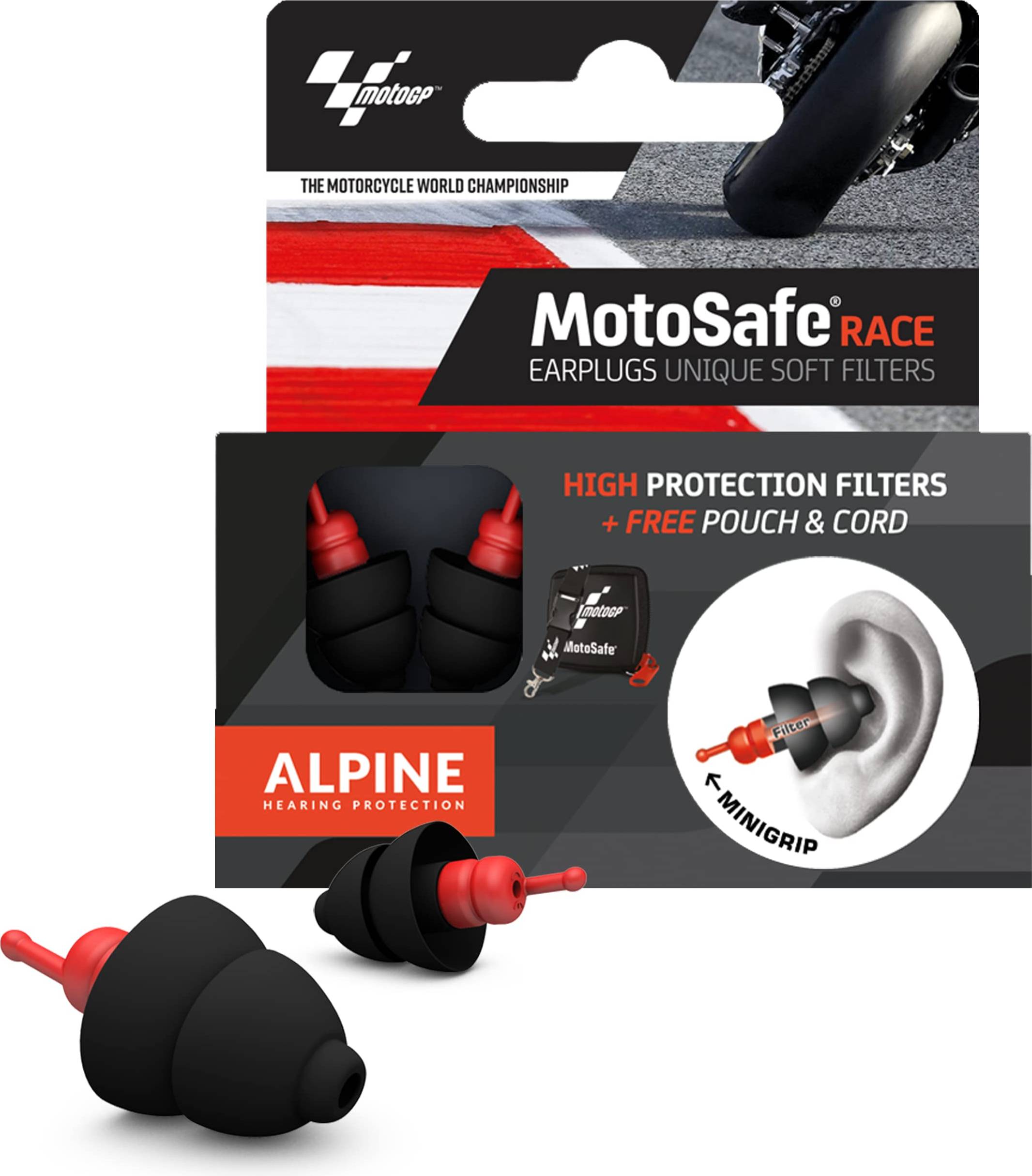 Alpine MotoSafe RACE MotoGP-Edition, protección auditiva
