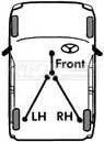First Line Parking Brake Cable FKB3381 First Line