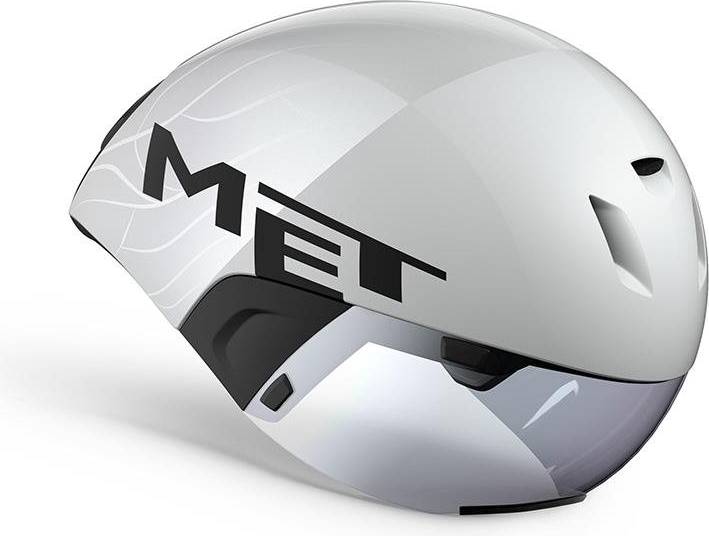 Met Cykelhjälm Racer Codatronca Vit/Silver