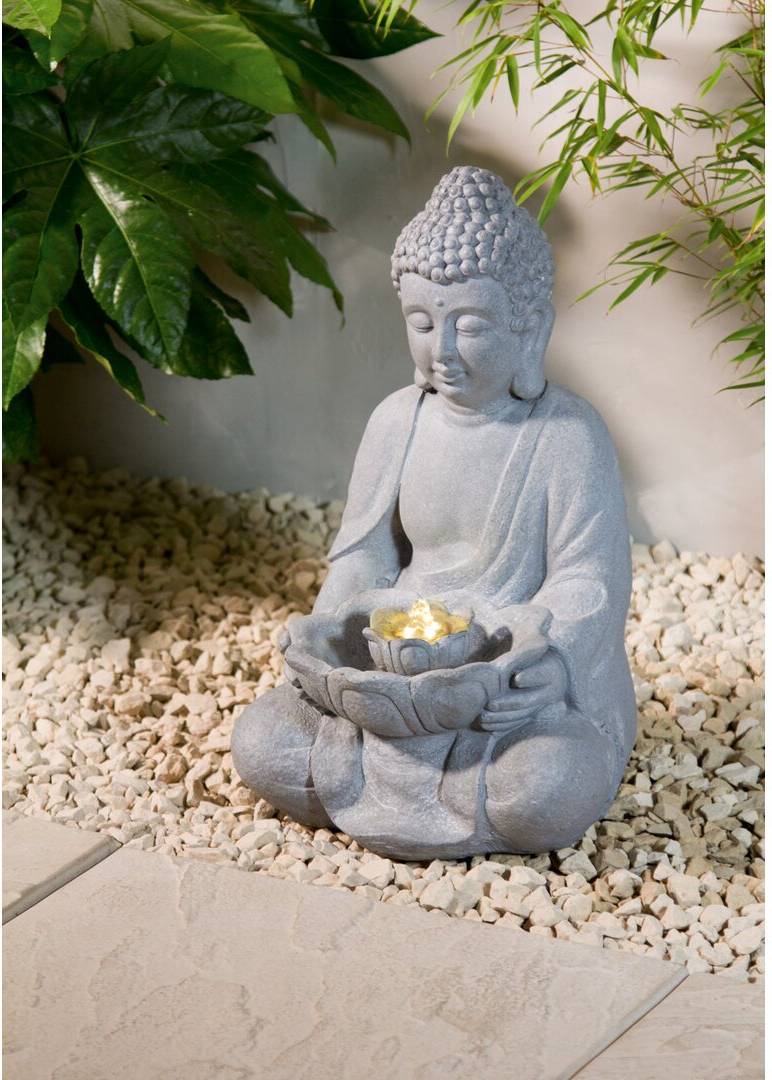 Polystone Fountain with LED Light