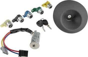 NTY Lock Cylinder Set Front Rear Renault Kangoo 1997