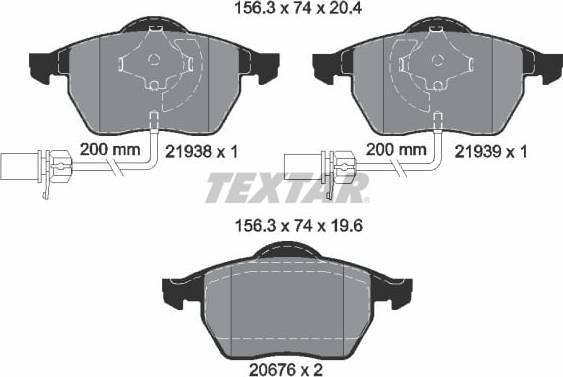 Brake pads Textar Brake Pads