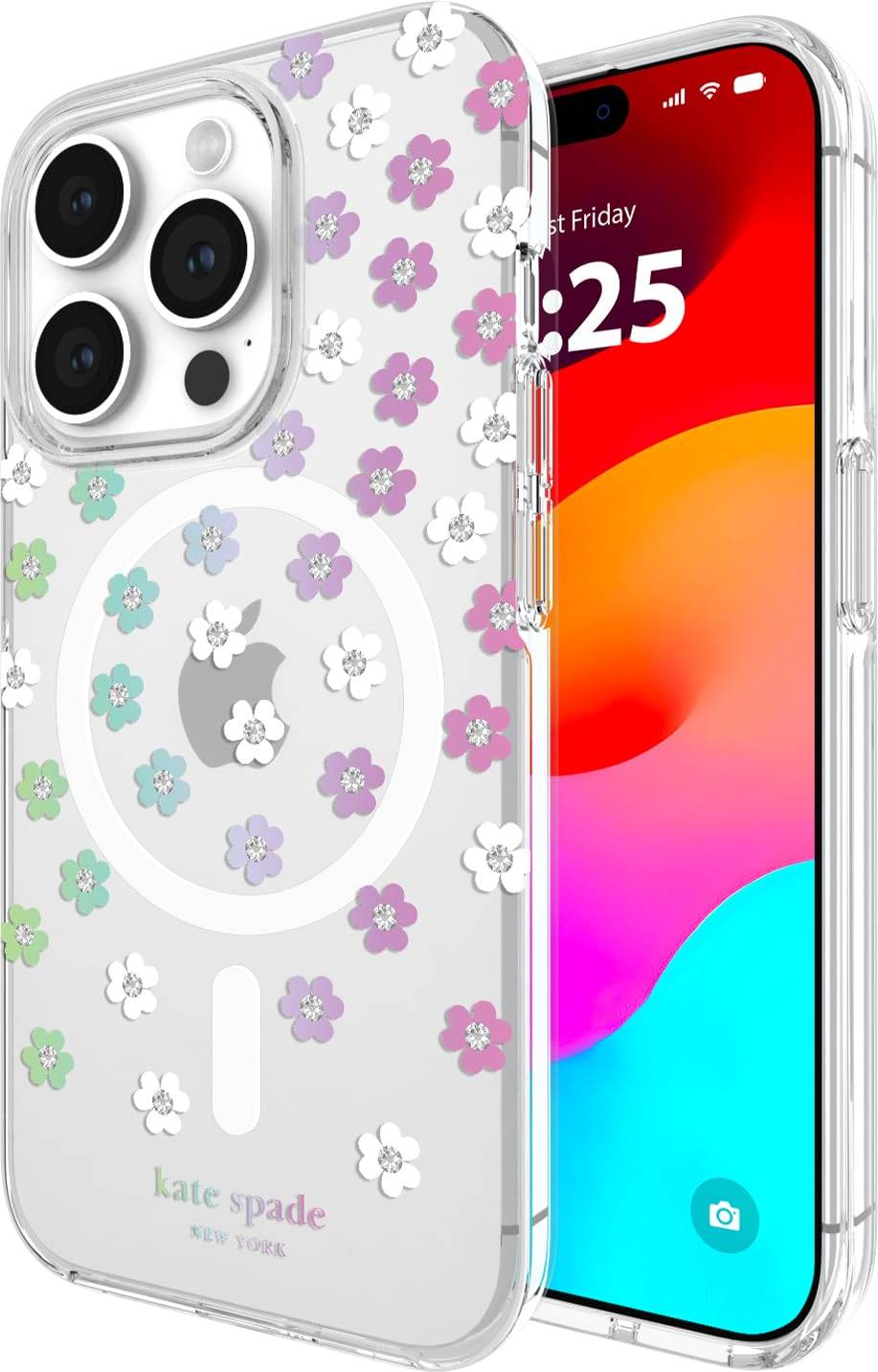 Kate spade iphone case Kate Spade iPhone 15 Pro Case, Compatible with MagSafe Scattered Flowers