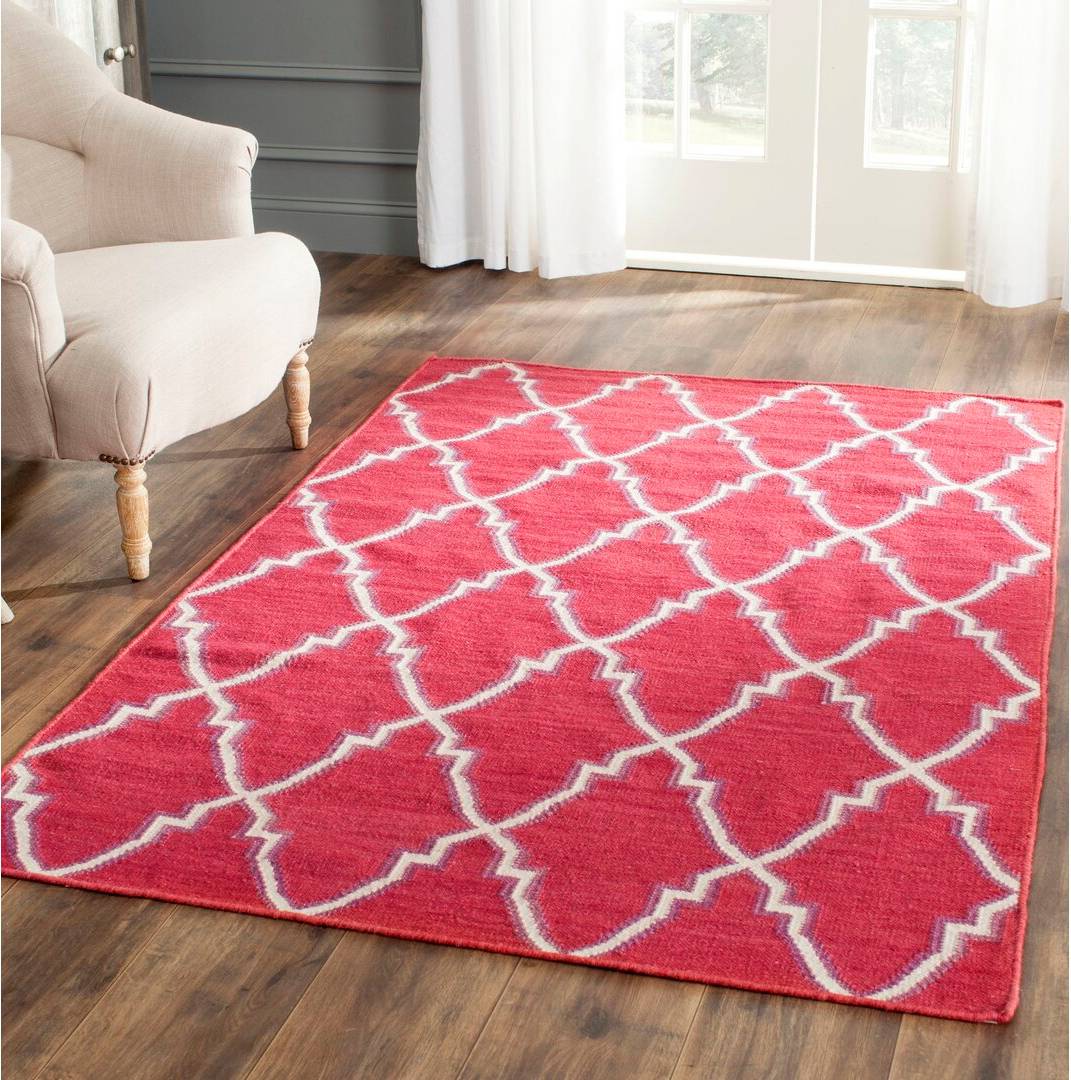 Corrigan Studio Normal Flatweave Wool Red/Ivory
