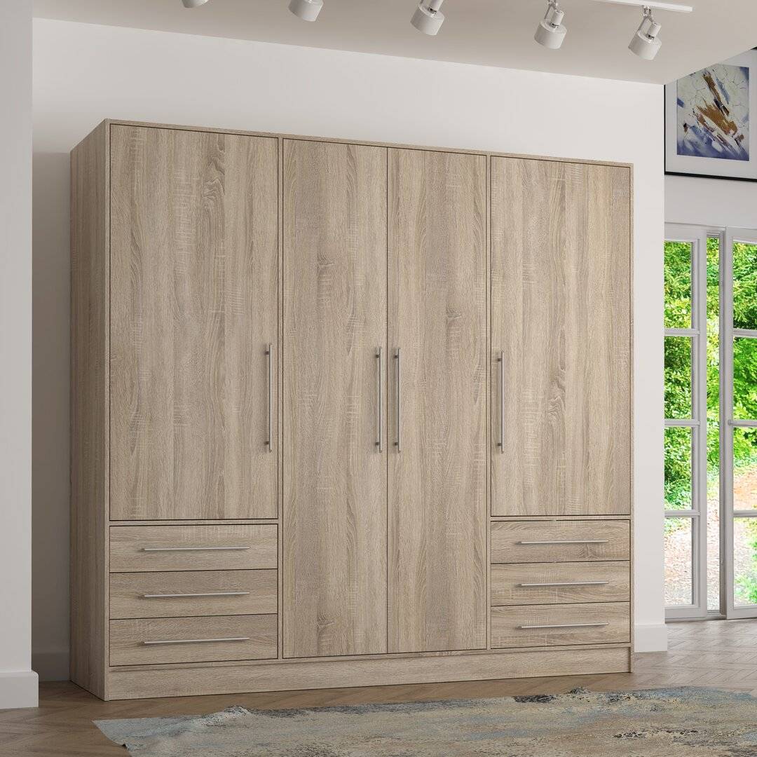 Zipcode Design Ingram 4 Door Wardrobe