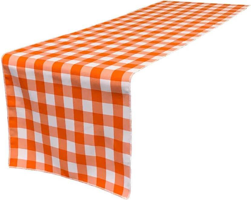 Poly Checkered Table Runner 14 by 108 Inch