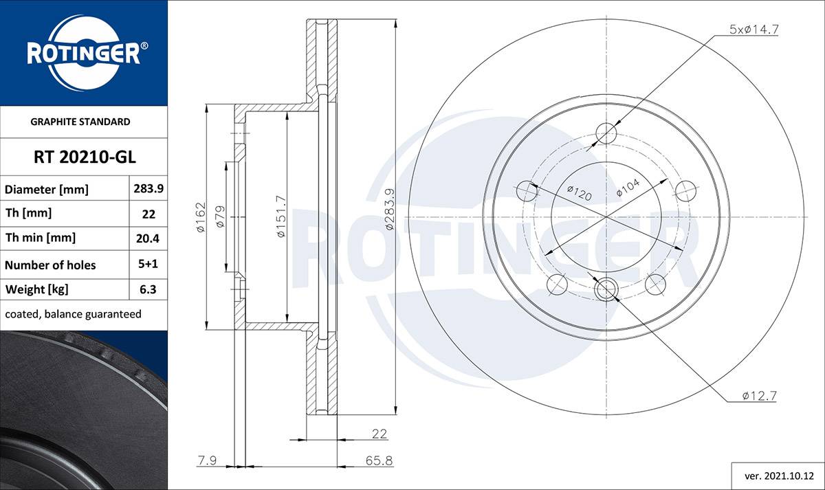 Rotinger Brake Disc RT 20210-GL