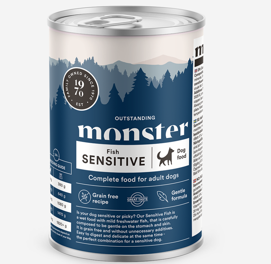 Monster Adult Sensitive Fish Våtfoder
