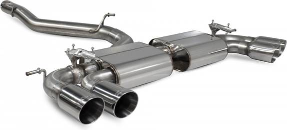 Scorpion Non-Resonated Cat-Back System With Electronic Valves VW MK7 Golf R