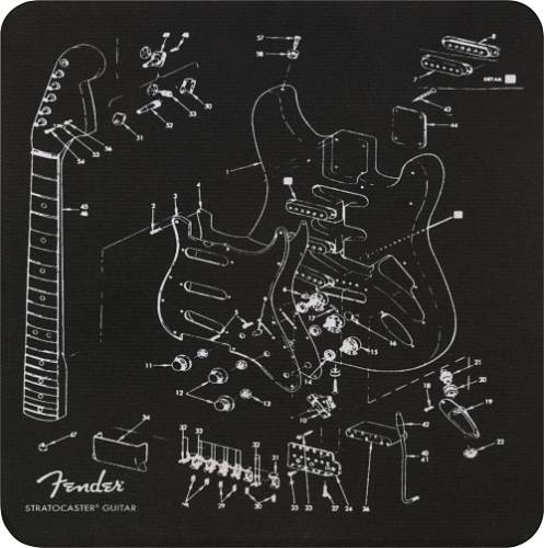Mousepad Fender Mousepad Exploded Strat