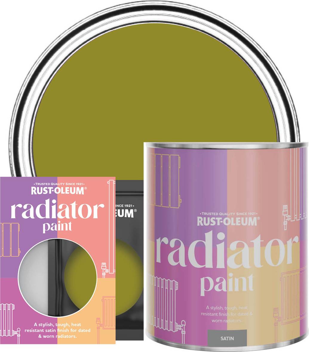 Rust-Oleum Radiator Paint, Satin Finish Pickled Radiator Paint 0.75L