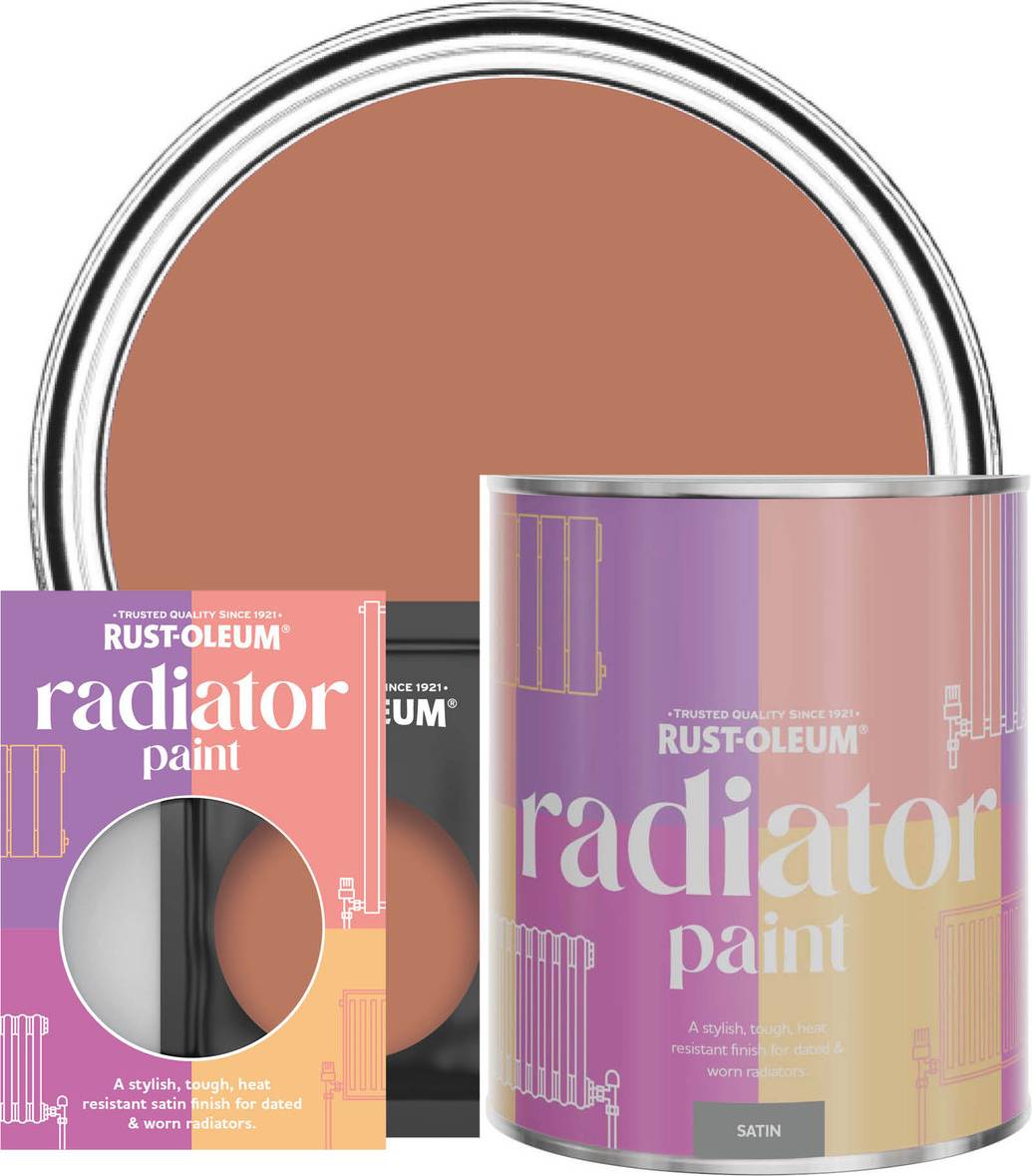 Rust-Oleum Radiator Paint, Satin Finish Siena Radiator Paint 0.75L