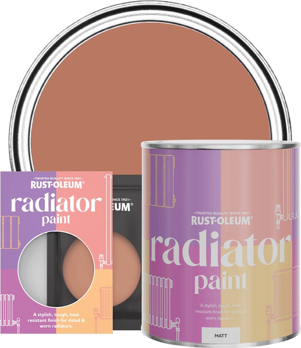 Rust-Oleum Radiator Paint, Matt Finish Siena Radiator Paint 0.75L