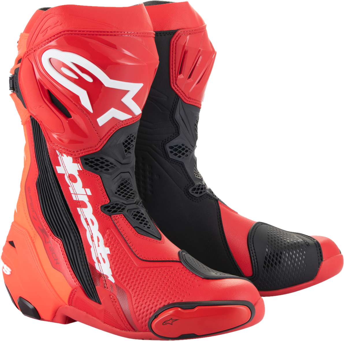 Supertech r Alpinestars Supertech R Motorcycle Boots - Bright Red/Fluo Red