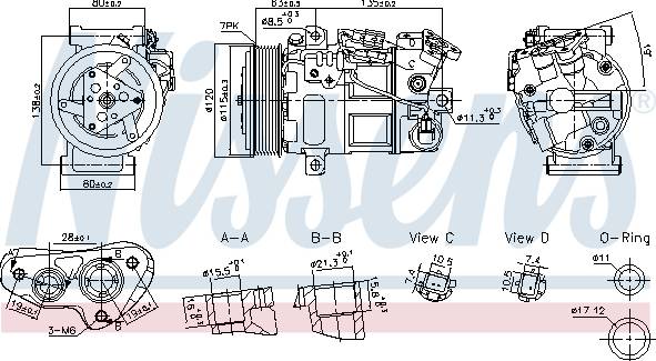 Nissens 891017 First Fit Kompressor R1234yf