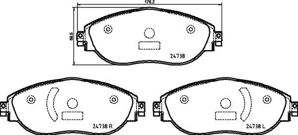Brembo Brake Pad Set P85166