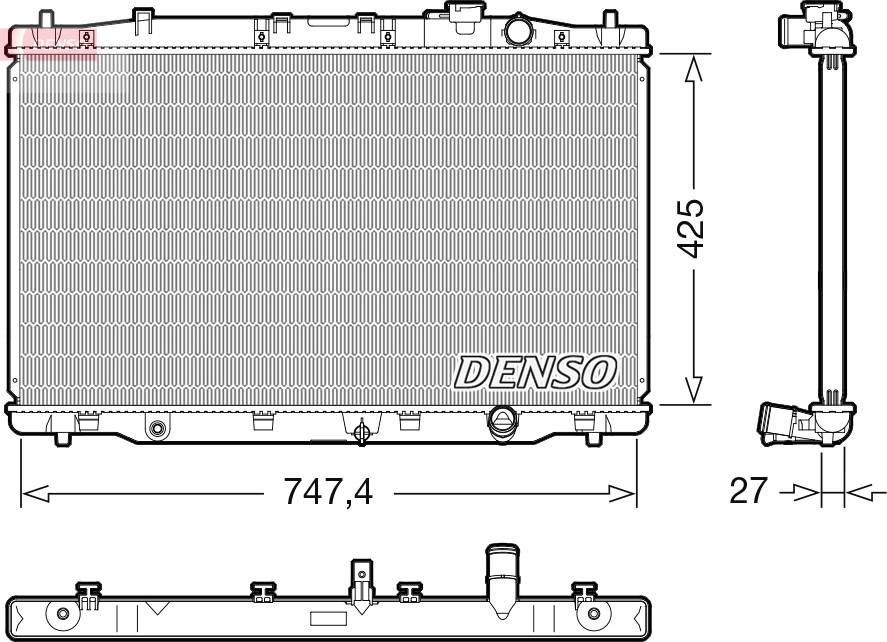 Denso DRM40052 Radiator