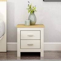 Lexington Two Drawer Bedside Table