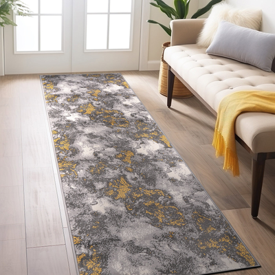 World Rug Gallery Rio Modern Yellow