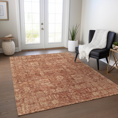Addison Rugs Machine Washable Chantille Traditional Orange