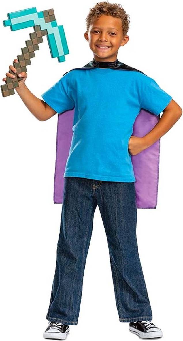 Minecraft Pickaxe and Cape Child Accessory Set