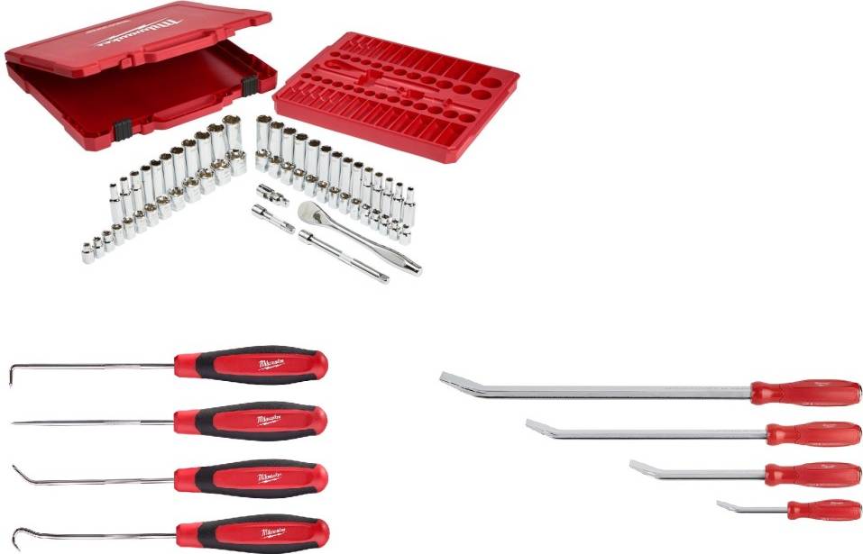 Milwaukee tool set Milwaukee Hand Tool Set 64pc Bundle Tool Kit