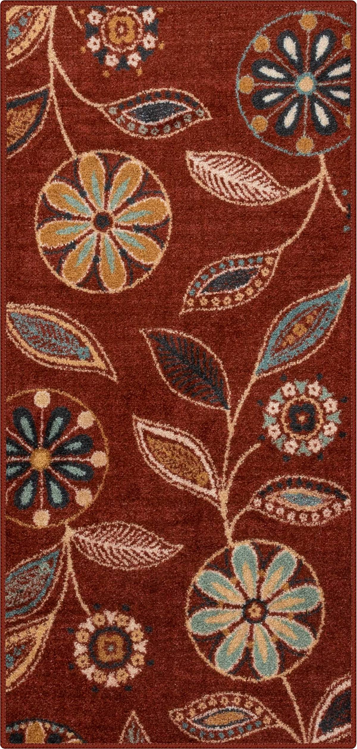 Maples Rugs Maples Reggie Floral Kitchen Red