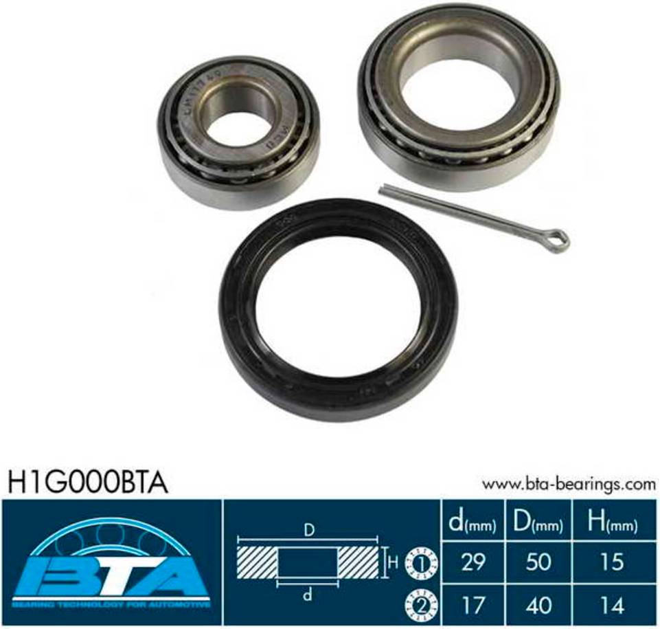 H1G000BTA Roulement De Roue Kit