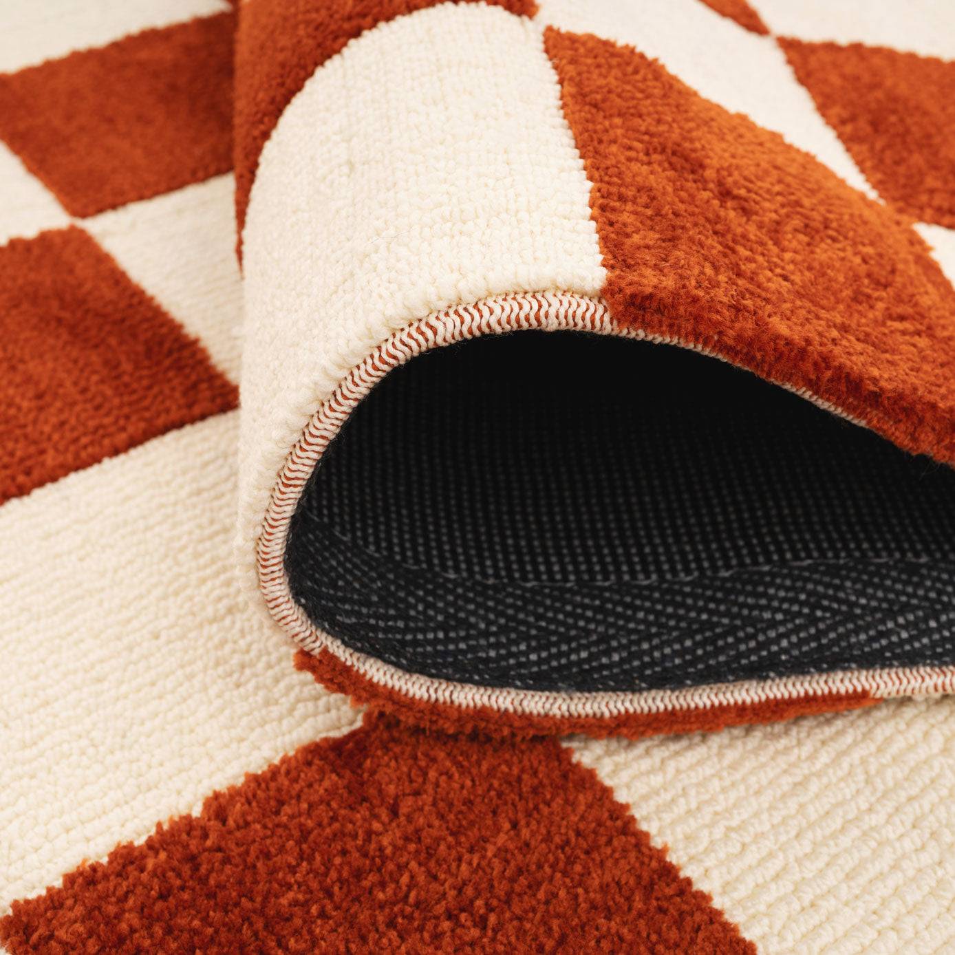Burnt orange rug Maze Orange Retro Rug Rust Orange