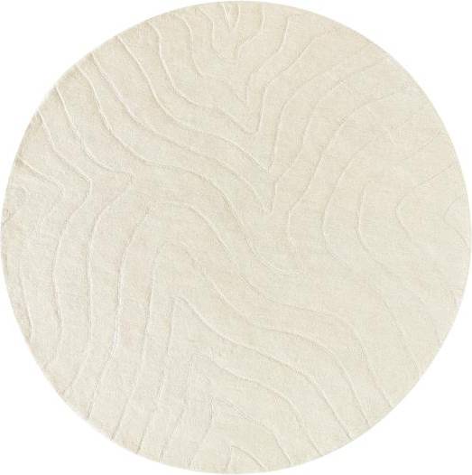Westwing Collection Round Hand-Tufted Wool Rug Aaron