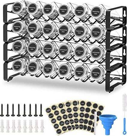 Mutool Spice Rack with Jars 4 Spice