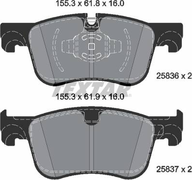 Textar Brake Pad Set