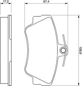 Bosch Brake Pad Set