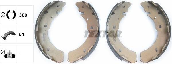 Textar Brake Shoe Set