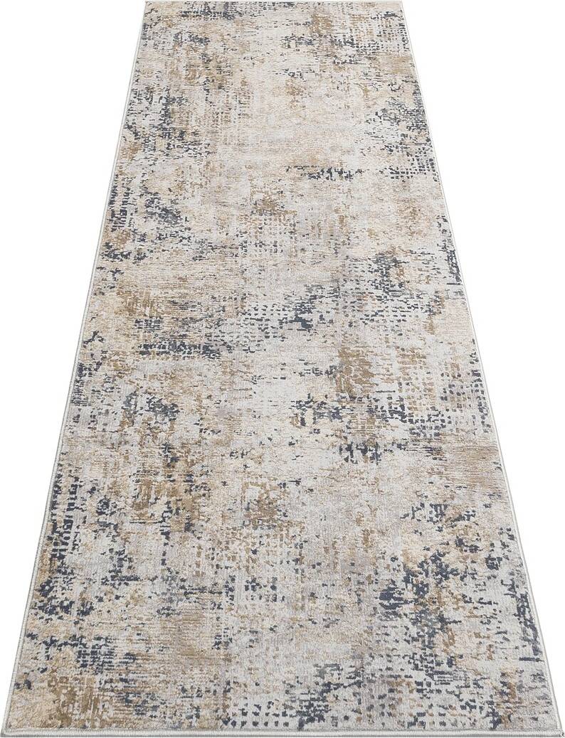 Ebern Designs CompasTuftedBeige/BlueRug