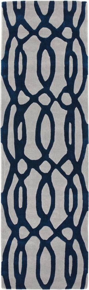 Ebern Designs Louise Hand Tufted Blue/Gray Rug