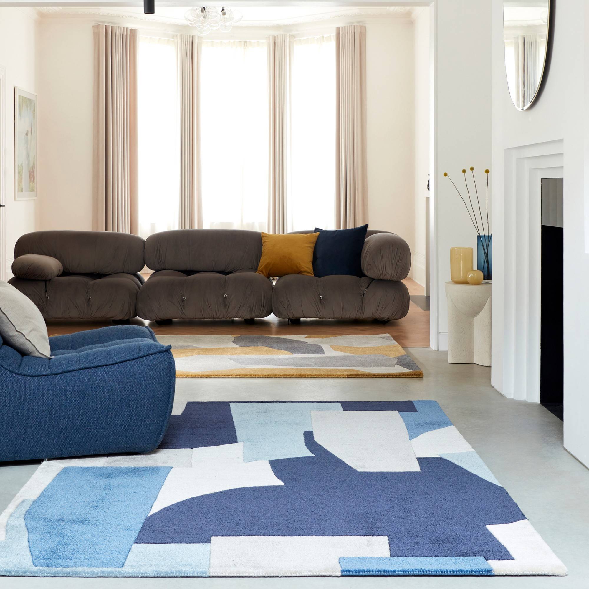 Asiatic Romy Elements 11 Geometric Blue