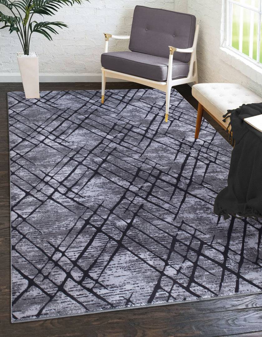 High-Quality Modern Rugs,Office Grey.