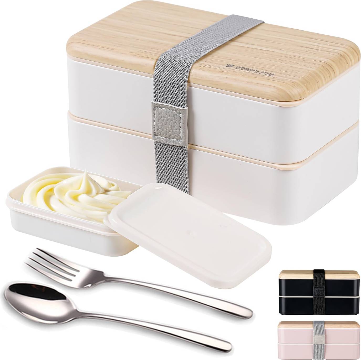 Binoster Bento Box Lunch Boxes Bundle Food Container 2pcs