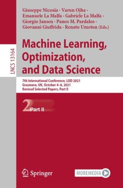 Data machine Machine Learning, Optimization, and Data Science 9783030954697