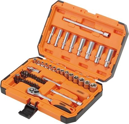 Draper HI-TORQ 6 Point Socket Set 47 Piece Socket Bit
