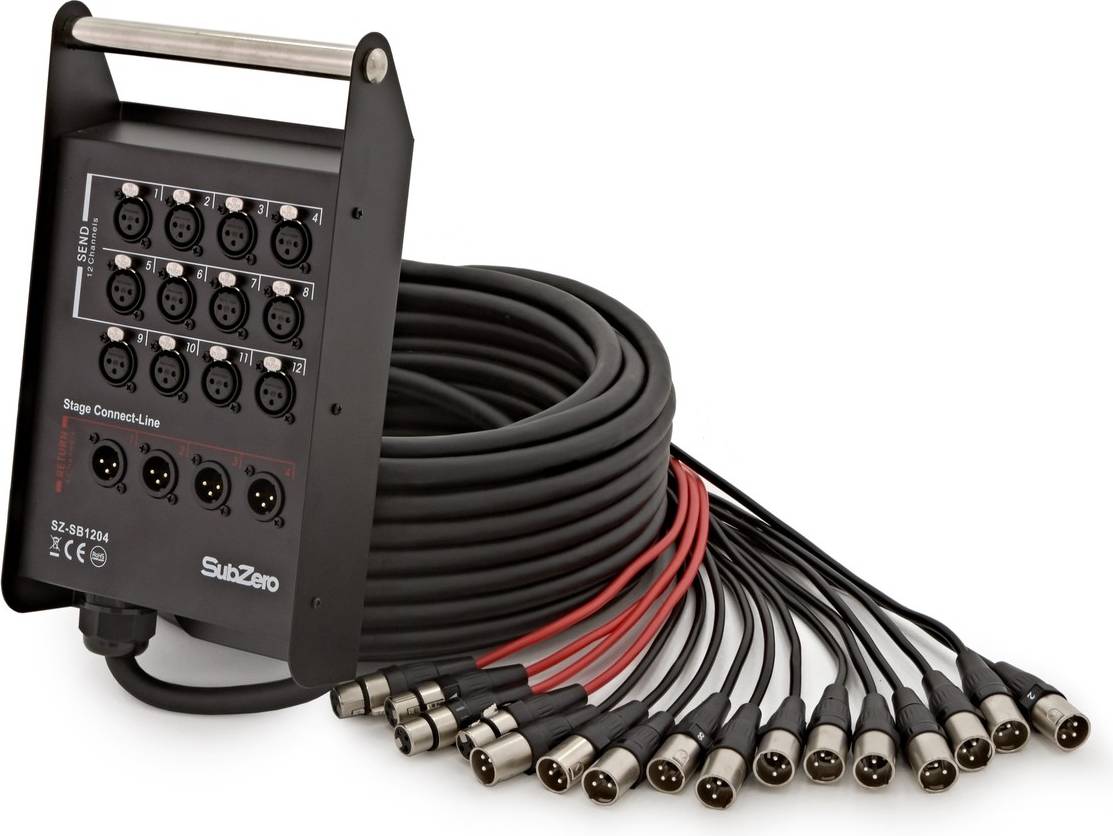 SubZero SubZero 16 Channel Stage Box, 12 In 4 Out, 25m