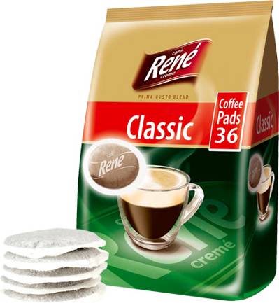 Senseo pads Café René BIG PACK Classic for Senseo.